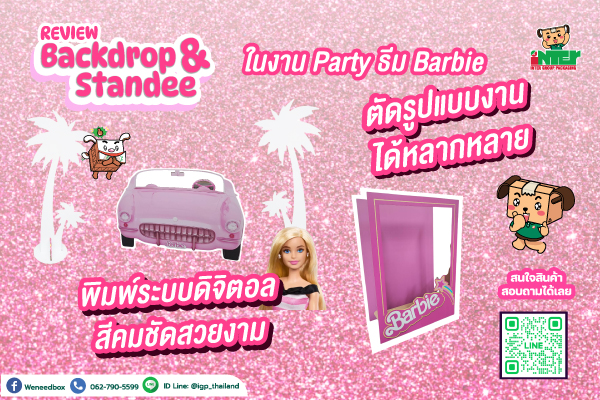 A Review of Backdrops and Standees for a Barbie-Themed Party